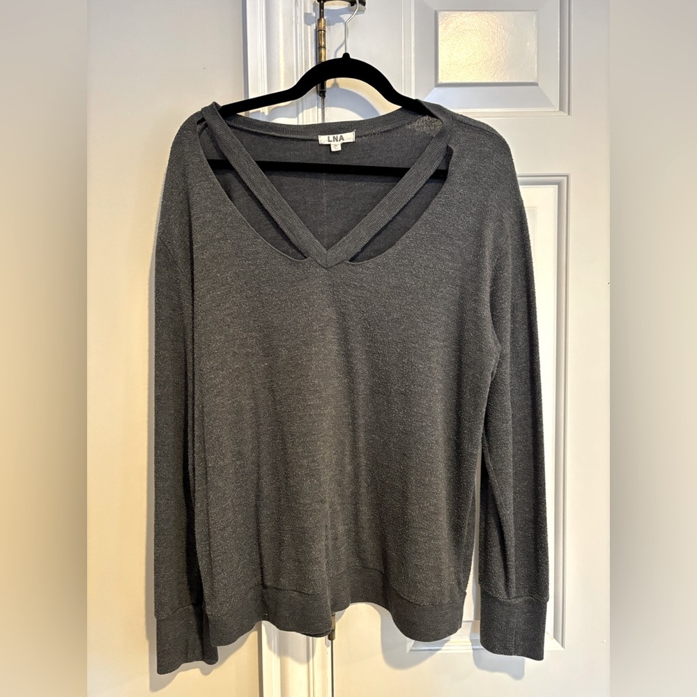 LNA Gray Sweater Size Large